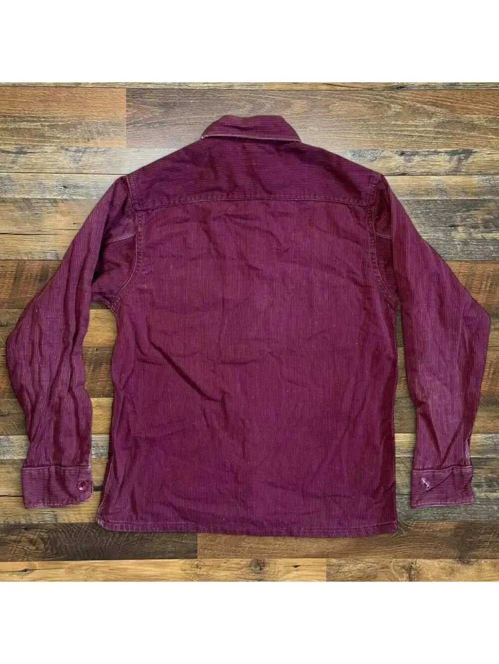 Vintage 50s Paddle And Saddle By Rice Stix Burgundy Flannel Boys Size 14 XL